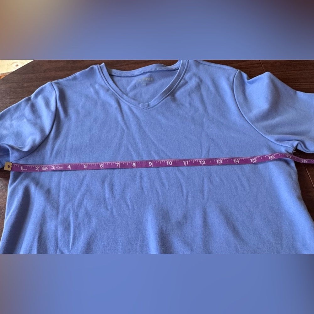 Lands’ End Women's Top Violet Classic V-Neck 100% Cotton XS - Picture 8 of 10